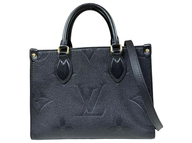 Borsa a spalla Louis Vuitton OnTheGo PM Monogram Empreinte Nero