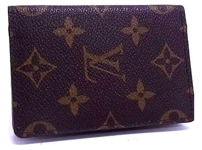 Tarjetero Monogram Louis Vuitton Castaño