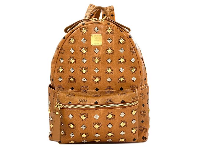 MCM Brown PVC Backpack