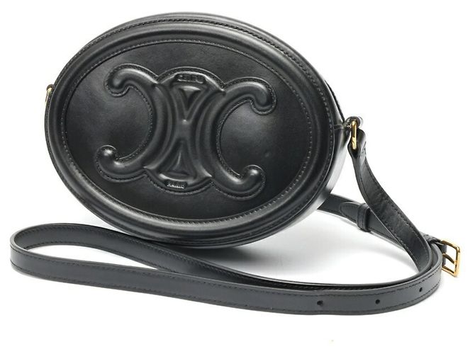 Céline Borsa Ovale Celine Cuile Triomphe Nero