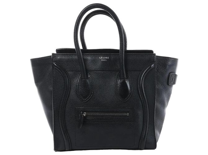 Céline Borsa CELINE Luggage Micro in pelle nera Nero