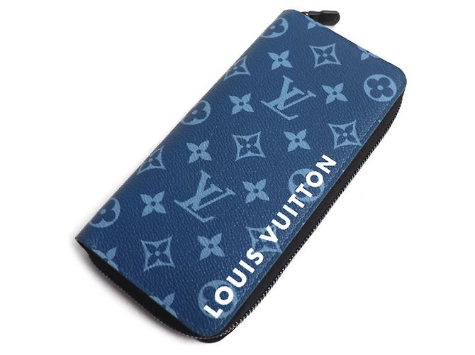 Louis Vuitton Bi-Fold Long Wallet Blue