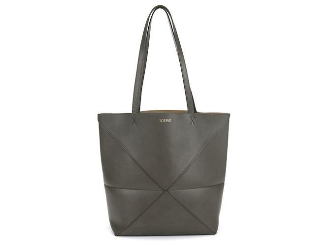 Borsa Tote Puzzlefold Loewe da donna Marrone
