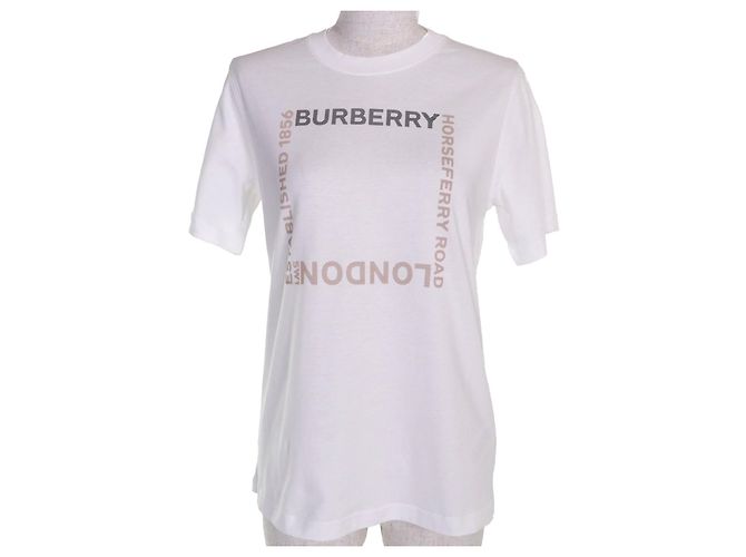 Camiseta de algodón Burberry Blanco