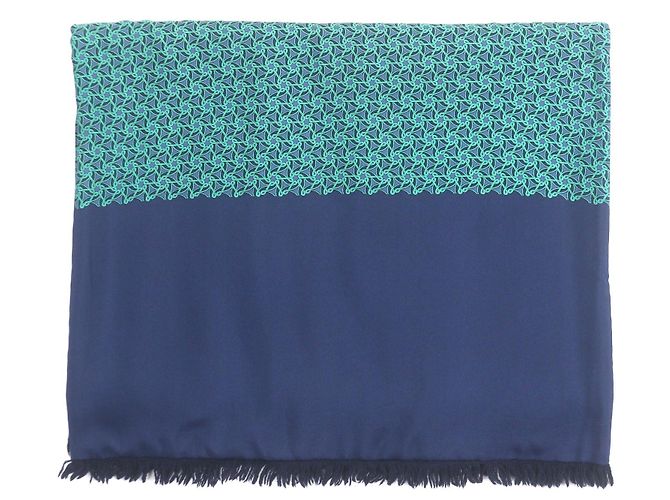 Sciarpa in seta Hermès Blu 