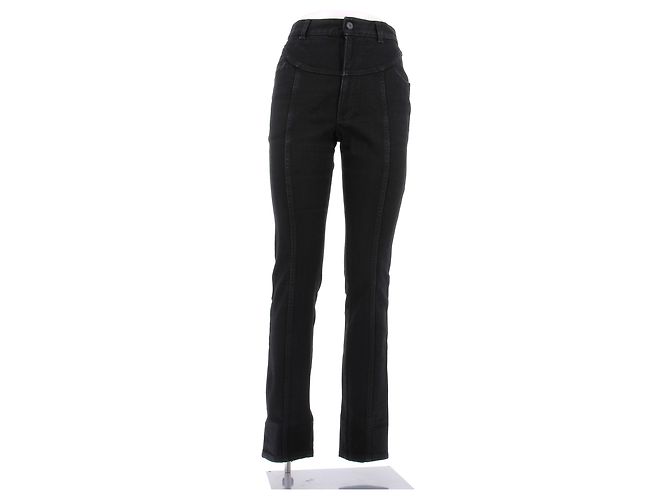 Vaqueros Alaïa negros de algodón