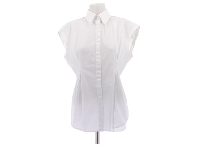 Acne Camicia bianca senza maniche Bianco