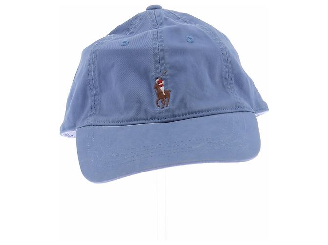 Gorra Ralph Lauren azul de algodón