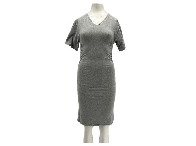 Autre Marque Vestido de algodón gris PALOMA WOOL M