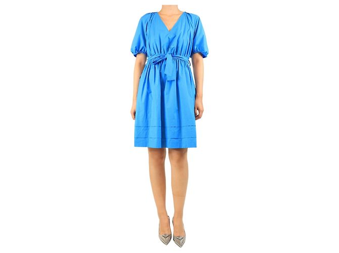 Marella Blue ribber Kleid - Größe UK 10 Blau