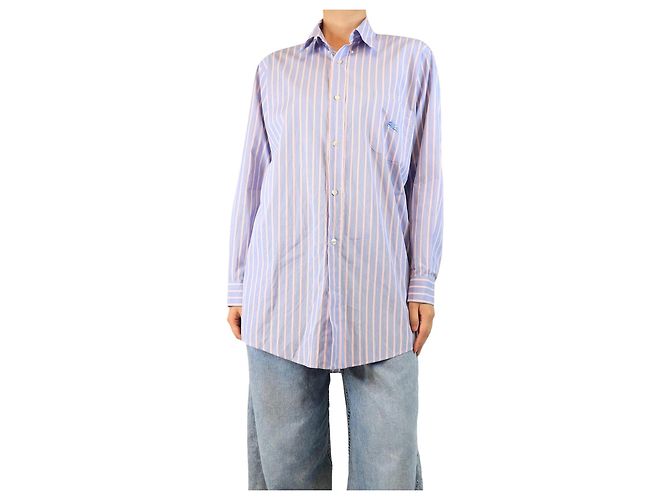 Etro Blue striped shirt - size M