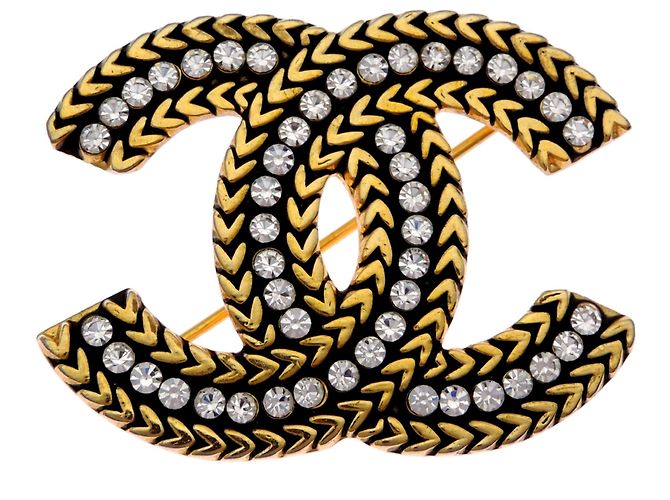 Broche Chanel Coco Mark con pedrería