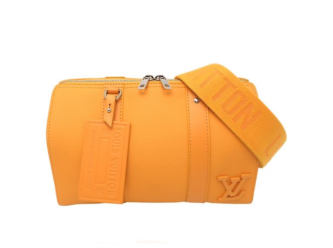 Borsa a tracolla Louis Vuitton City Keepall da uomo Giallo