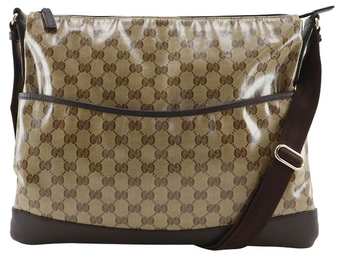 Borsa a Spalla Gucci GG Crystal Marrone