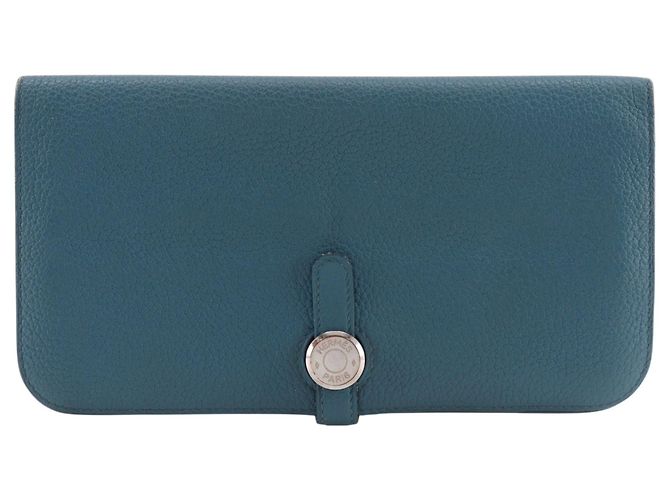 Hermès Portafoglio lungo Dogon Hermes Blu