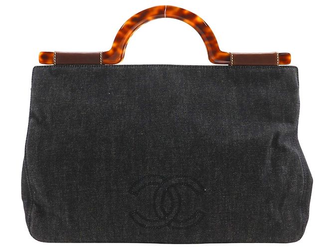 Borsa Chanel COCO Mark Denim Blu 