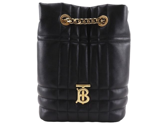 Burberry Quilted Lola Mini Backpack Schwarz