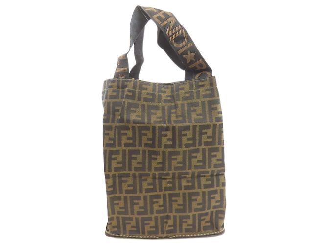 Borsa Tote Fendi Zucca Pattern Eco Bag Marrone