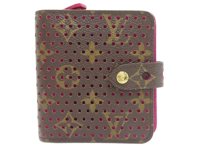 Cartera de doble pliegue Louis Vuitton Monogram Fucsia Monograma
