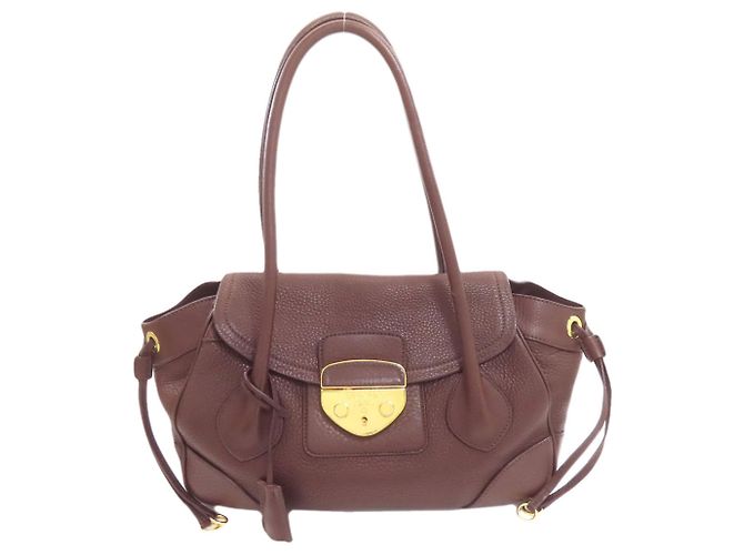 Borsa Tote Prada BR3116 Logo Marrone