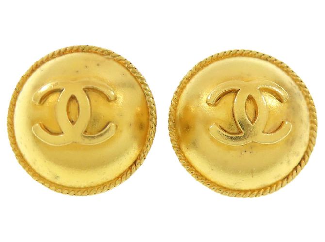 Pendientes de clip Chanel Coco Mark Dorado