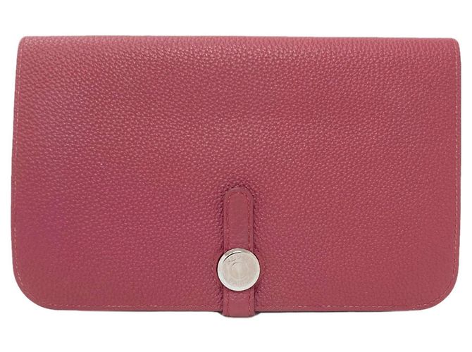 Hermès Hermes Dogon GM Long Wallet Red