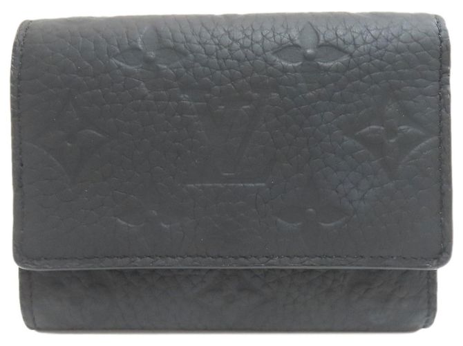 Louis Vuitton Taurillon Leather Tri-fold Wallet Monogram