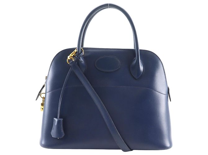 Hermès Borsa Hermes Bolide 31 in Blue Marine Blu navy
