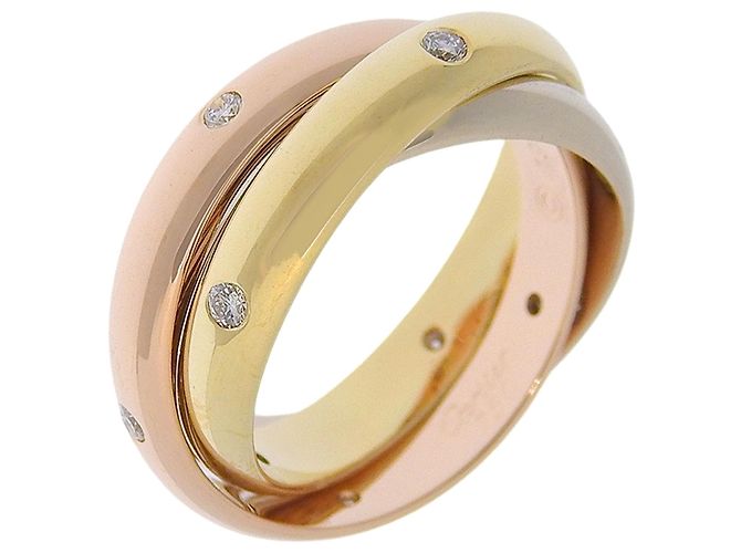 Anillo Trinity de Cartier en oro de 18K Rosa Blanco Amarillo