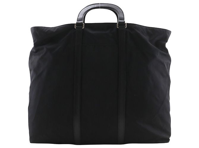 Tote Sac cabas en nylon noir Prada