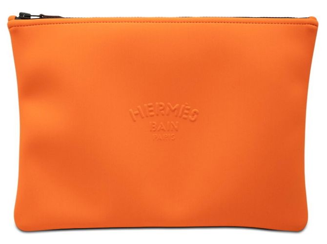 Hermès Hermes Neoban GM Clutch Bag Orange