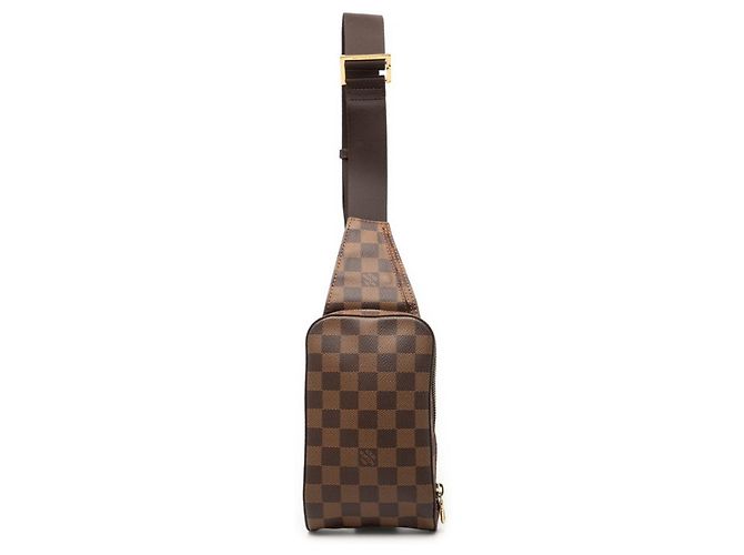 Borsa a tracolla Louis Vuitton Damier Geronimos Marrone