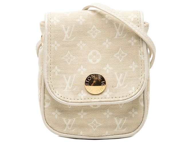 Louis Vuitton Monogram Mini Lin Pochette Cancun Beige