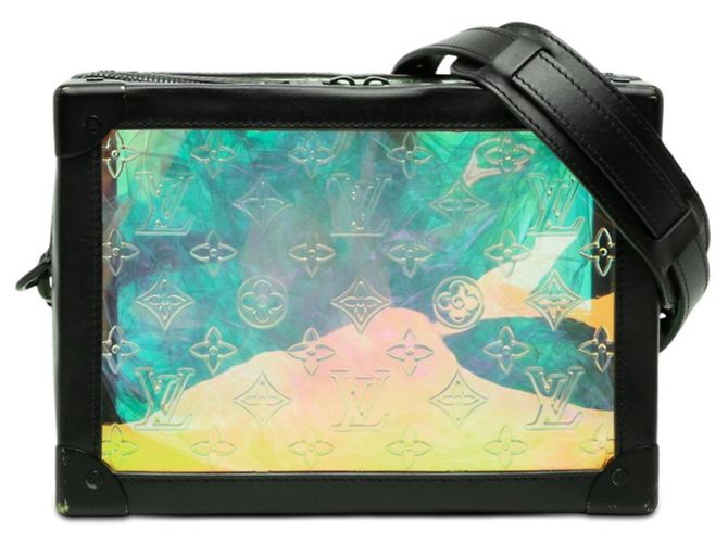 Borsa Louis Vuitton Monogram Prism Soft Trunk Nero