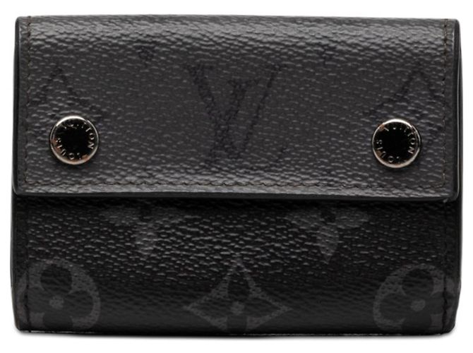 Louis Vuitton Monogram Eclipse Reverse Discovery Compact Wallet Brown