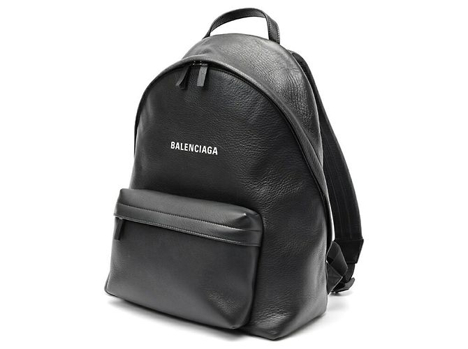 Balenciaga Everyday Leather Backpack Black
