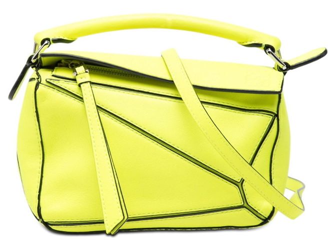 Loewe Anagram Puzzle Mini Handtasche Schultertasche Grün
