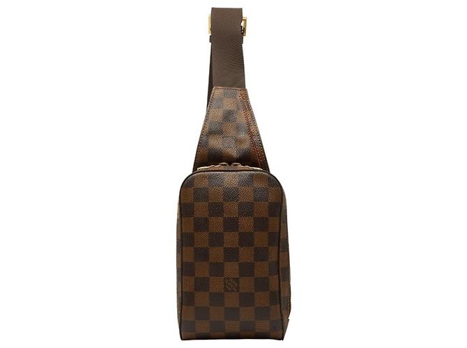 Borsa a tracolla Louis Vuitton Damier Geronimos Marrone