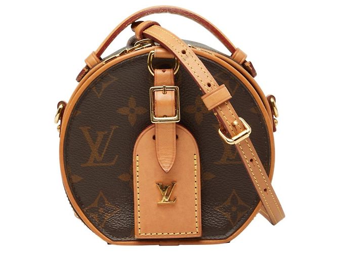 Bolso Louis Vuitton Monogram Mini Boite Chapeau Castaño