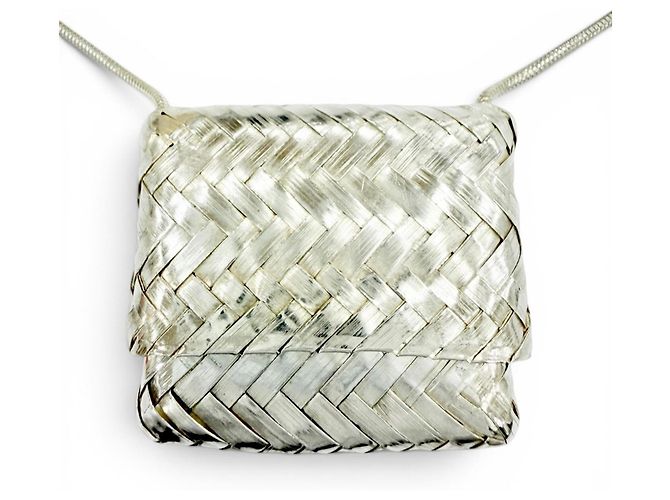 Tiffany & Co Tiffany Vintage 925 Pill Case Halskette lang Silber