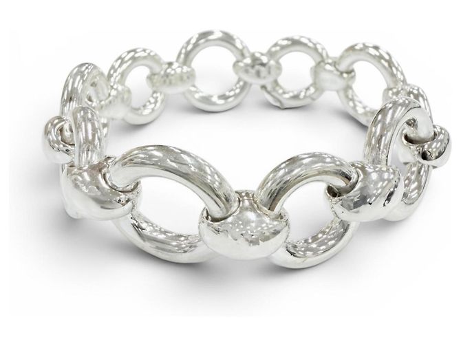 Hermès Bracciale Charm Vintage Frontaire Hermes Argento
