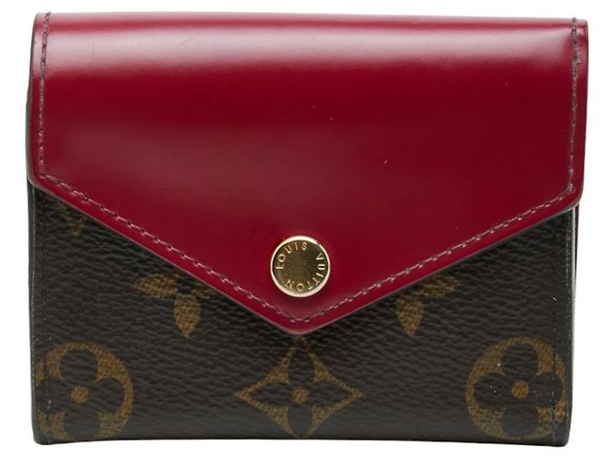 Cartera tríptico Zoe Monogram Louis Vuitton Castaño Rosa Fucsia