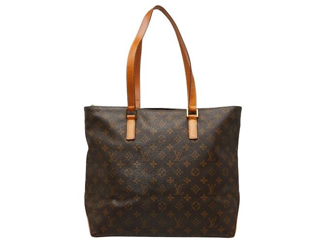 Borsa Tote Louis Vuitton Monogram Cabas Mezzo Marrone