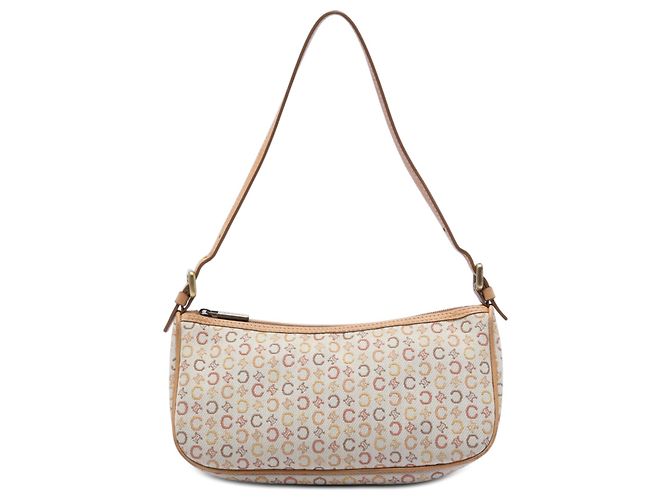 Céline Borsa a Spalla Celine Brown C Macadam Canvas Marrone Beige