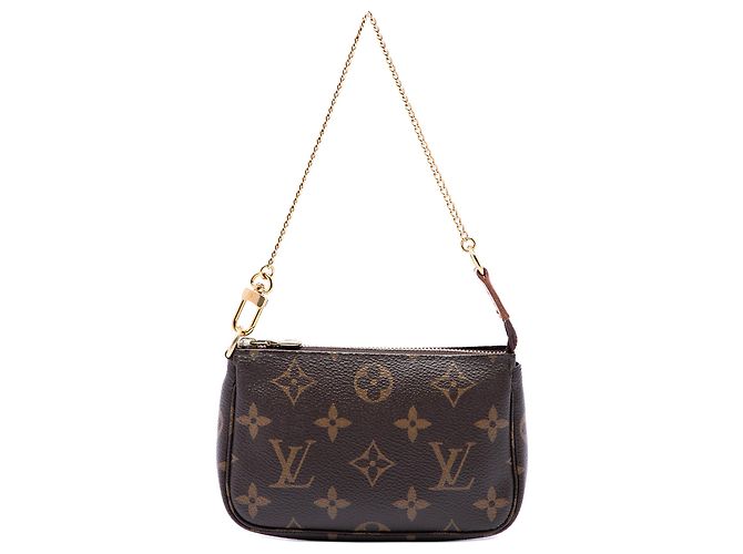 Louis Vuitton Marrone Monogram Mini Pochette Accessoires