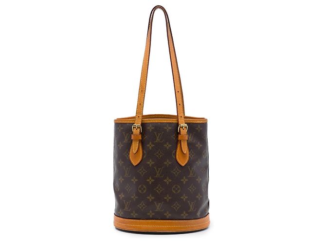 Petit Bucket Louis Vuitton Marrom Monogram