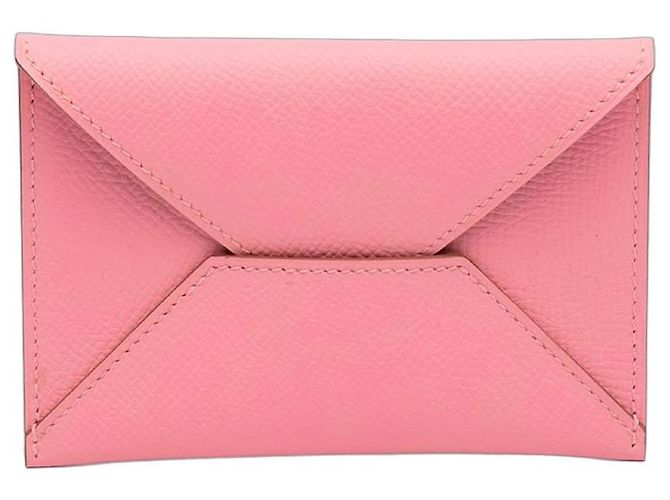 Hermès Kartenetui Envelope Pink Epsom MM