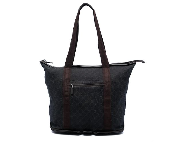 Gucci Blue GG Denim Tote Blau Marineblau