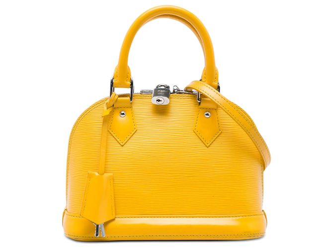 Louis Vuitton Alma BB en cuero Epi amarillo
