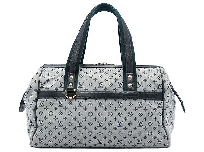 Louis Vuitton Gray Monogram Mini Lin Josephine GM Marrom Cinza